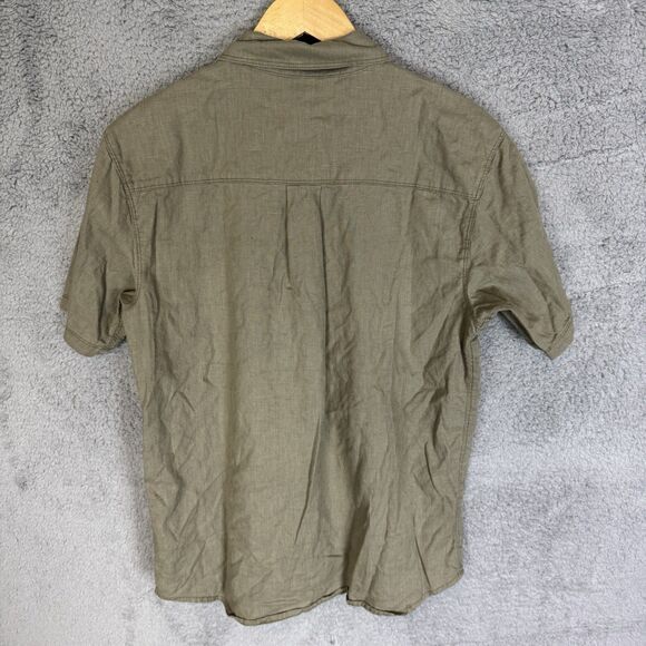 Outdoor Research Shirt Mens Small Green Short Sleeve Button Up Hemp Blend - Picture 7 of 8